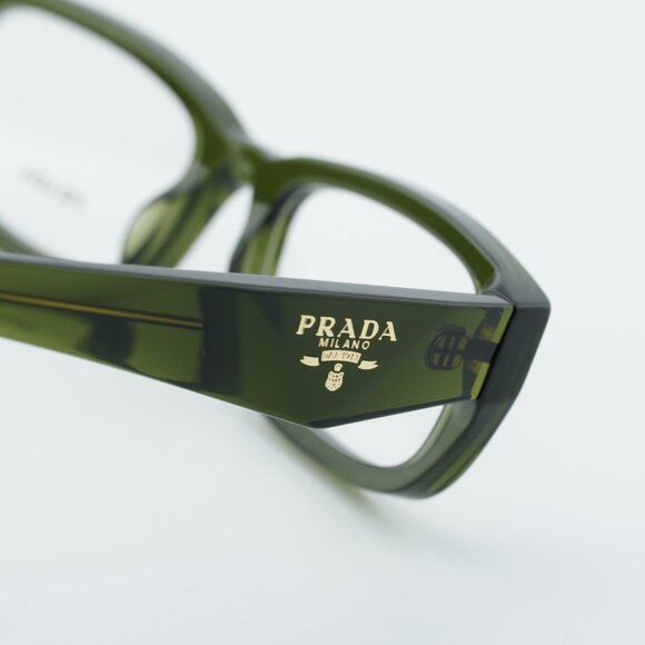 Prada PRB05V 19Z1O1 Eyeglasses Transparent Bottle 54mm Rectangle Frame - Picture 9 of 10